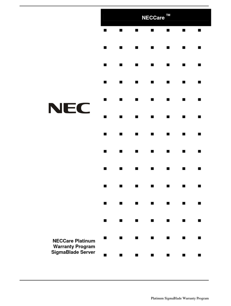 NEC NECCare Platinum SigmaBlade User manual