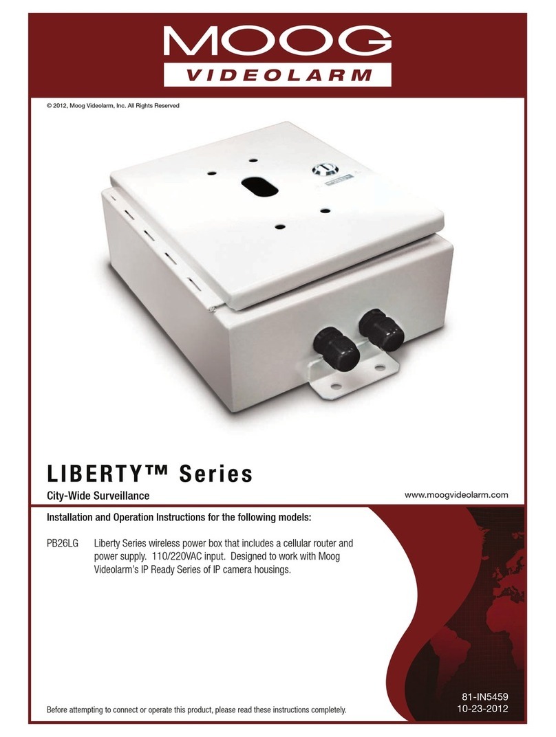 Moog Videolarm Liberty SERIES Installation and operation instructions Moog Videolarm Liberty SERIES Installation and operation instructions
