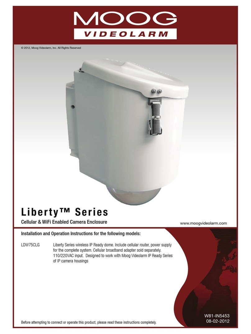 Moog Videolarm Liberty SERIES Installation and operation instructions
