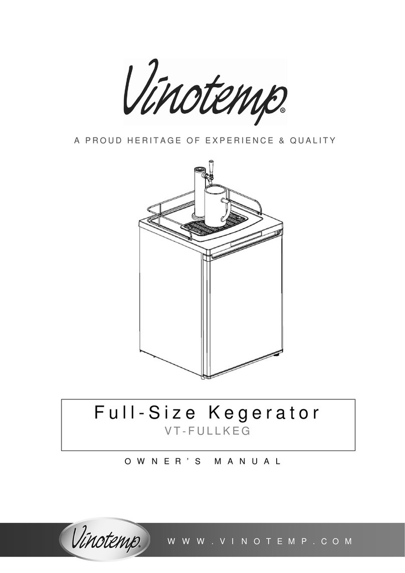 Vinotemp VT-FULLKEG owner's manual
