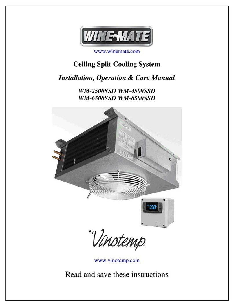 Vinotemp Wine-Mate WM-2500SSD Installation, operation & care manual