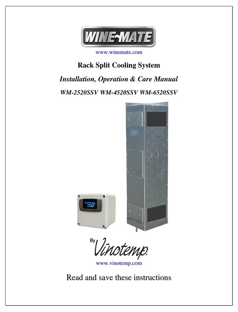 Vinotemp Wine-Mate WM-6520SSV Installation, operation & care manual