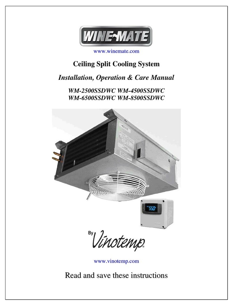 Vinotemp Wine-Mate WM-2500SSDWC Installation, operation & care manual