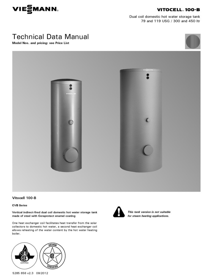 Viessmann VITOCELL 100-B Technical data manual