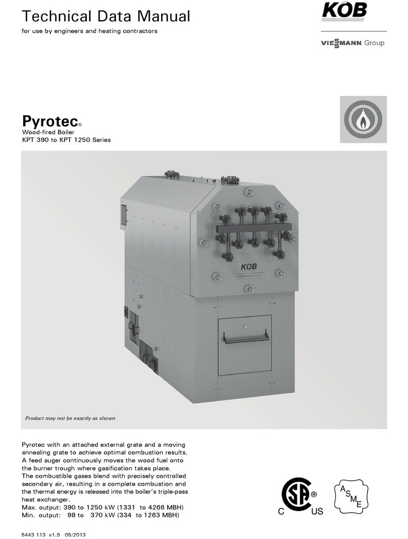 Viessmann KOB Pyrotec KPT Series Technical data manual