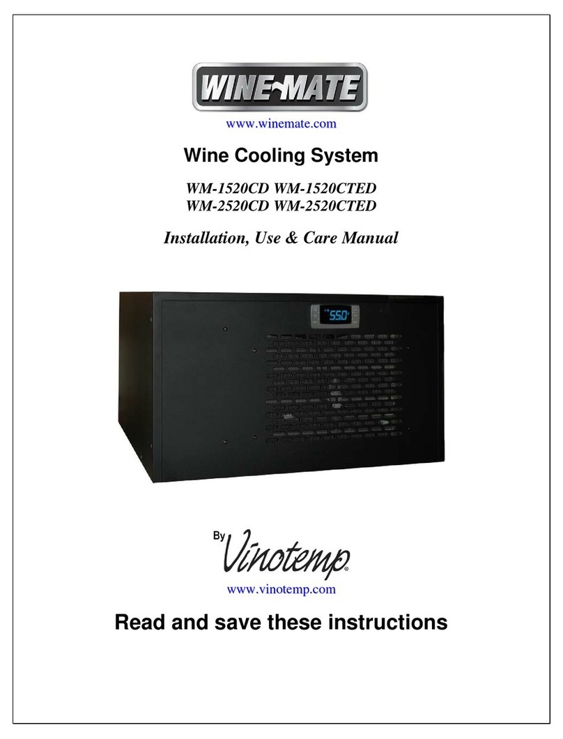Vinotemp WINE-MATE WM-2520CTED Instructions for use