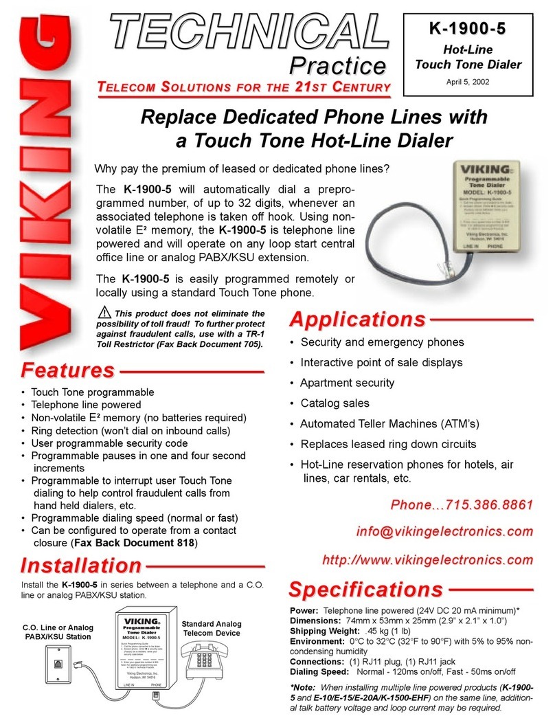 Viking K-1900-5 Instructions for use