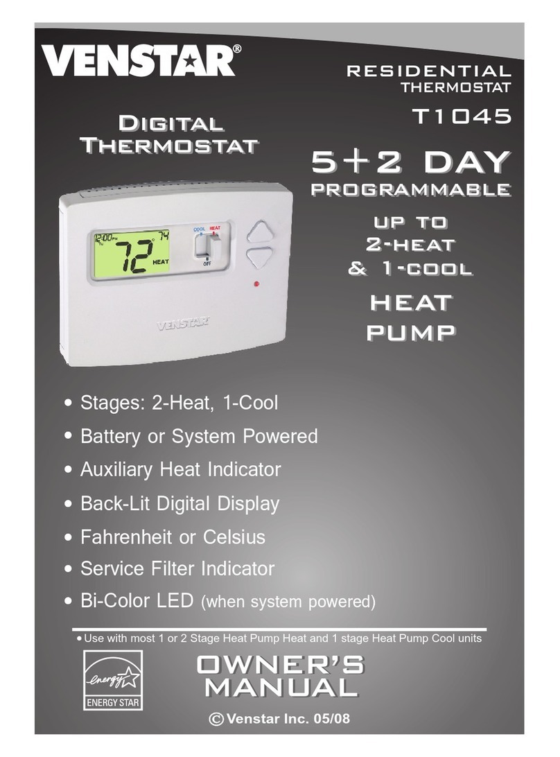 Venstar T1045 User manual