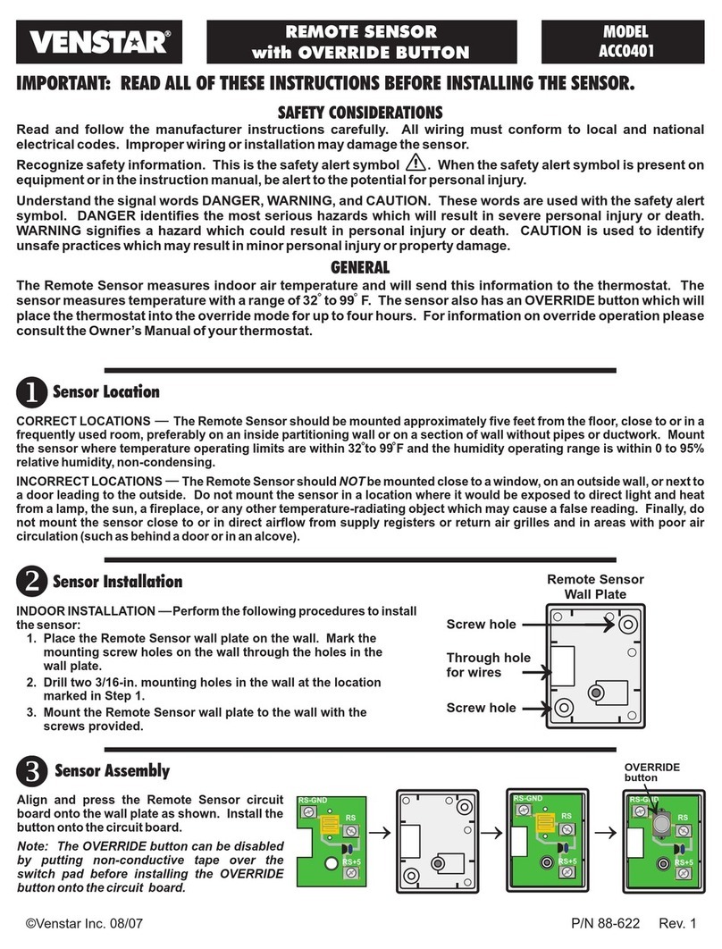 Venstar ACC0401 user manual