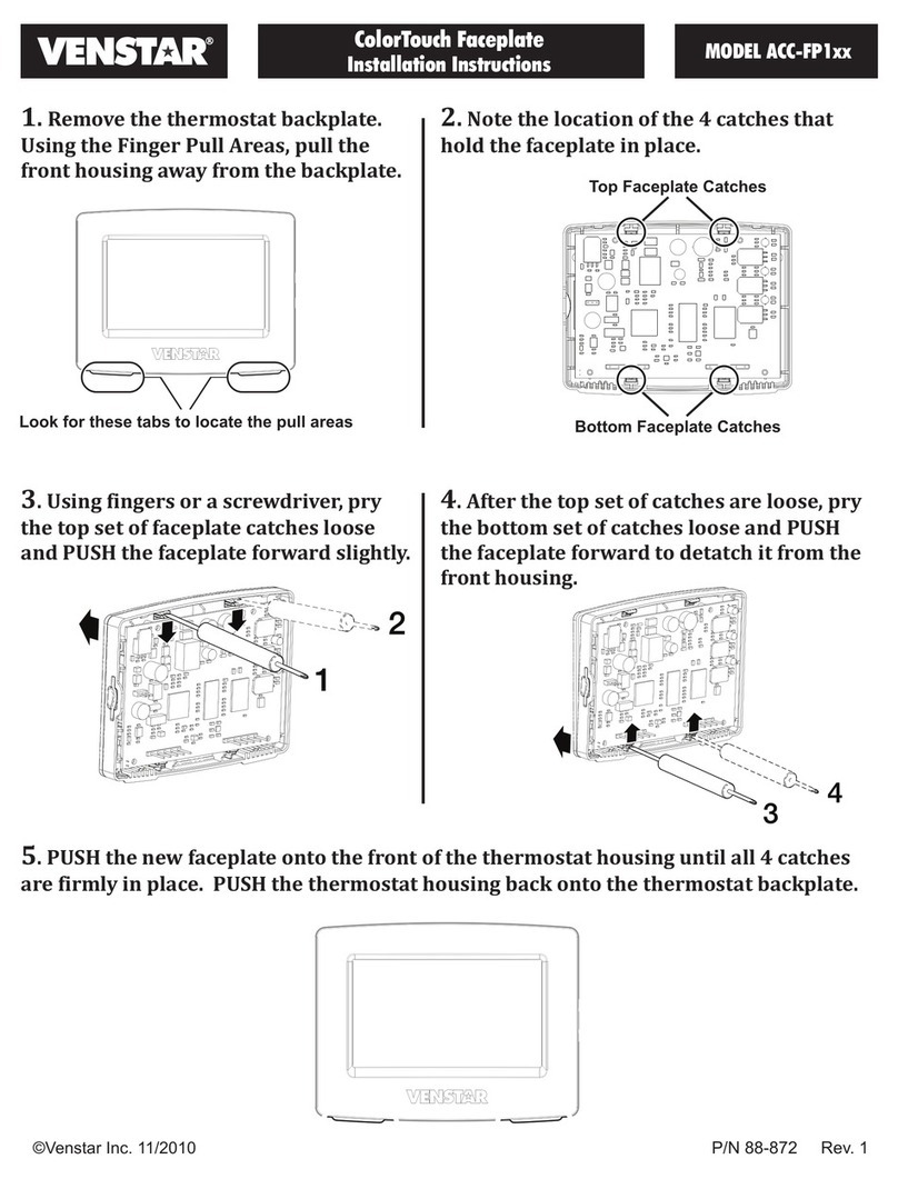 Venstar ACC-FP1xx User manual Venstar ACC-FP1xx User manual
