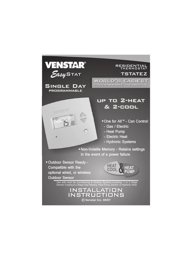 Venstar TSTATEZ User manual