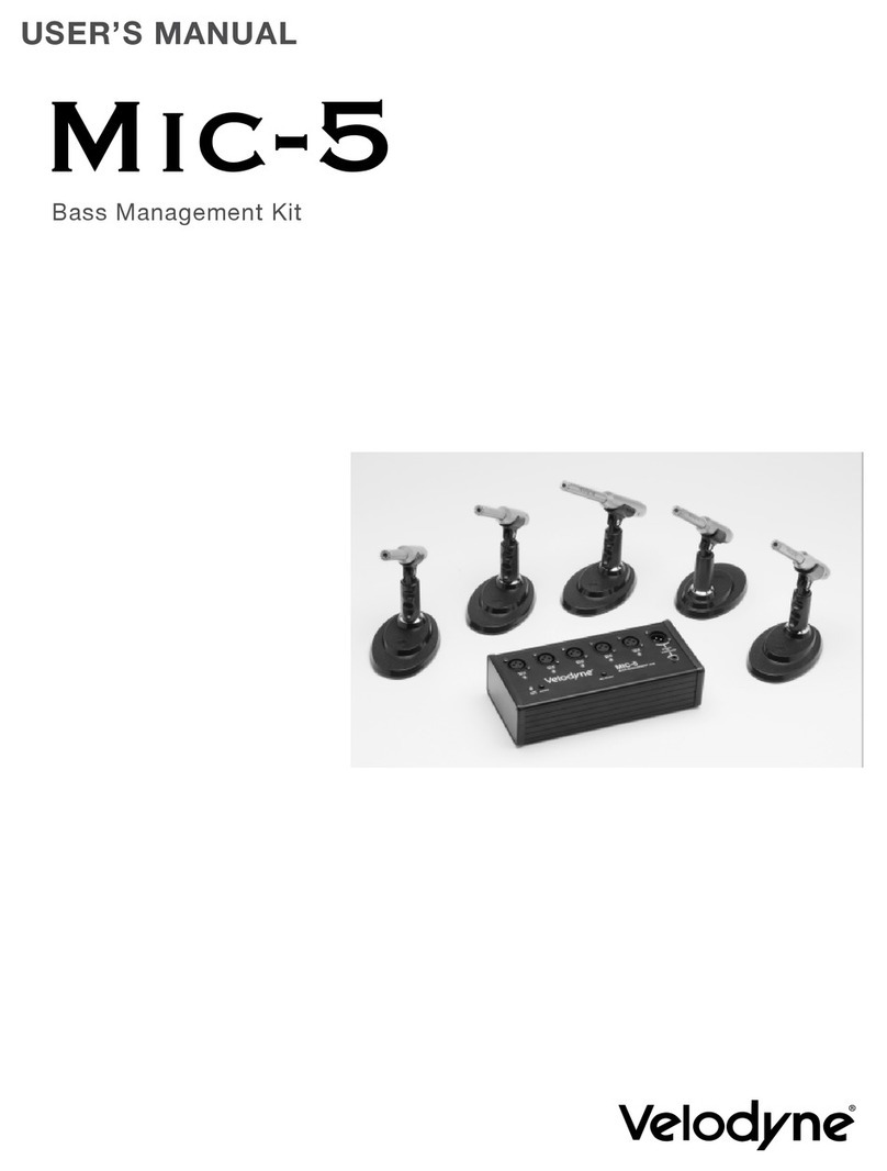 Velodyne Mic-5 user manual