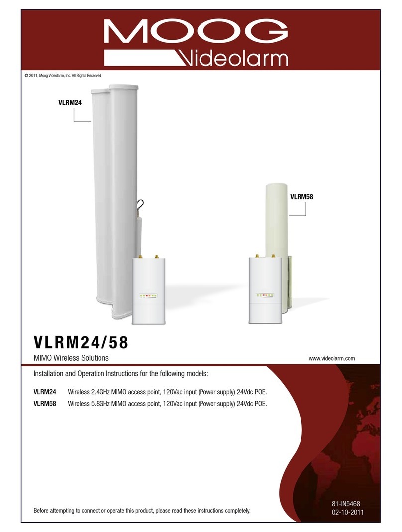 Moog Videolarm VLRM24 Installation and operation instructions