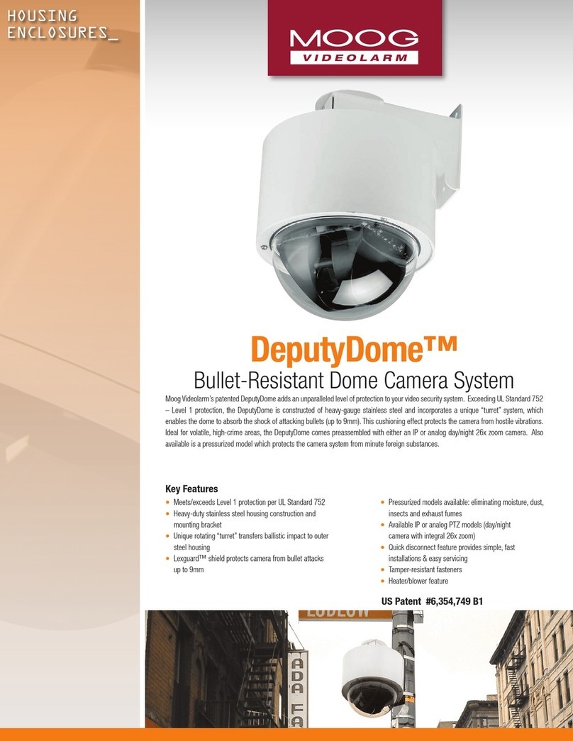 Moog Videolarm DeputyDome SERIES Specifications