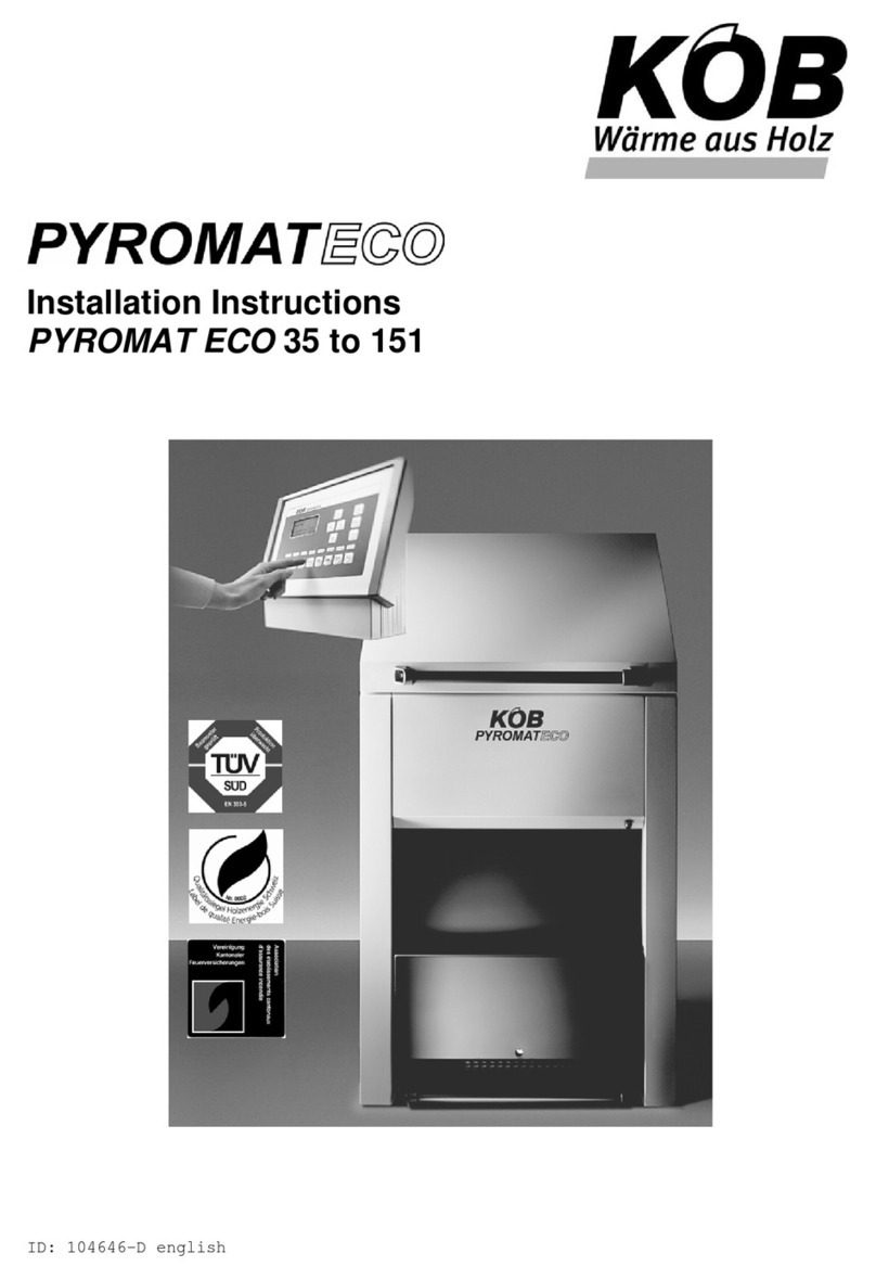 KOB KOB PYROMAT ECO SERIES installation instructions