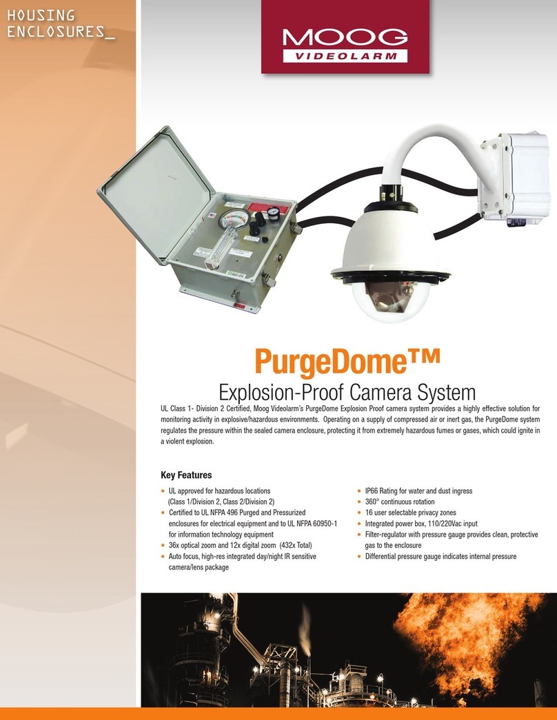 Moog Videolarm PurgeDome PDW7CN-9 specification
