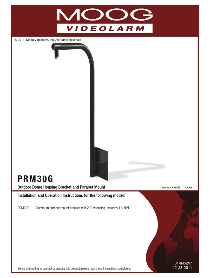Moog Videolarm PRM30G Installation and operation instructions