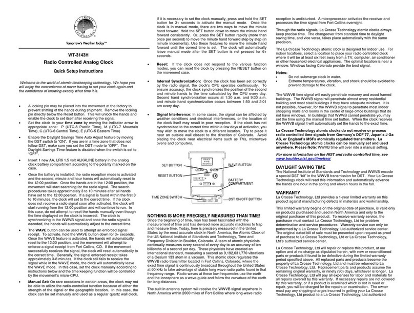 La Crosse Technology WT-3143H Manual