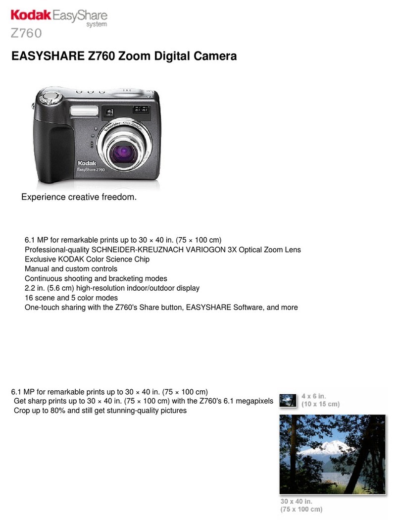 Kodak Z760 - EASYSHARE Digital Camera User manual