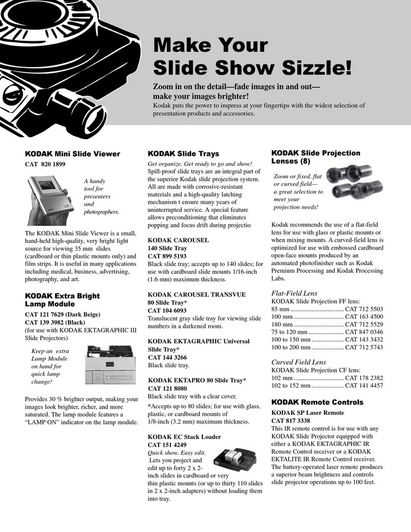 Kodak CAT 820 1899 Installation guide