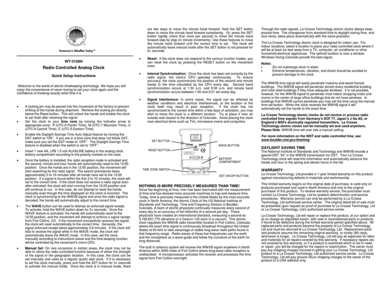 La Crosse Technology WT-3126H Manual