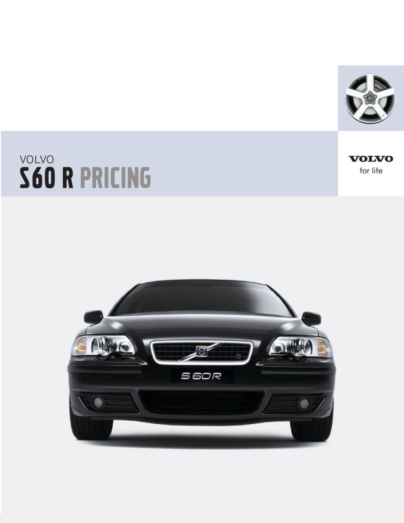Volvo S60 R Instruction sheet