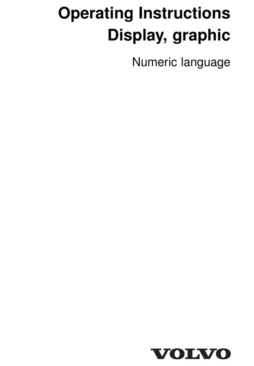Volvo Display operating instructions