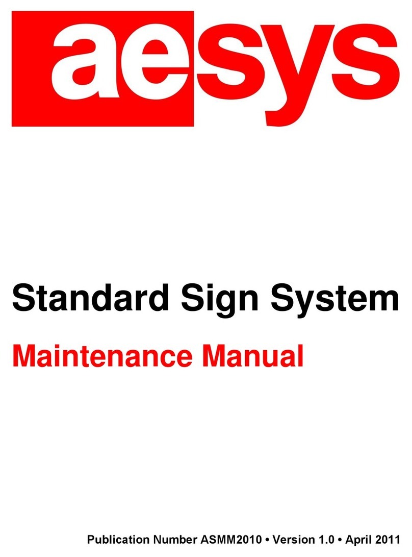 AESYS Standard Sign System User manual