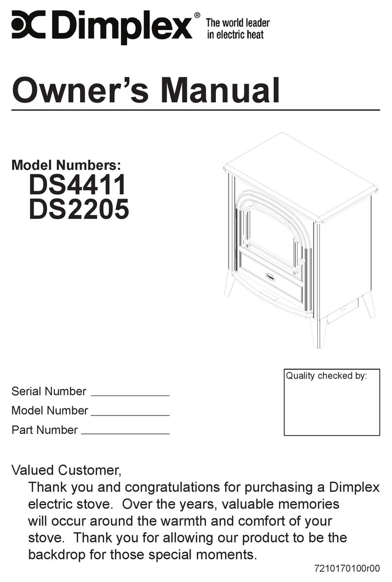 Dimplex DS4411 User manual Dimplex DS4411 User manual