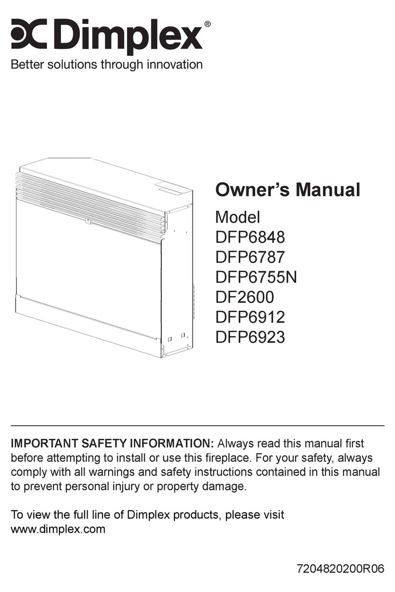 Dimplex DFP6848 owner's manual Dimplex DFP6848 owner's manual