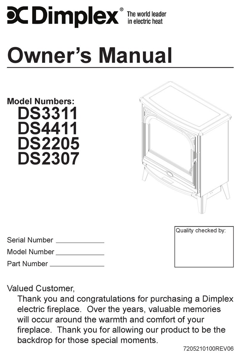 Dimplex DS3311 owner's manual
