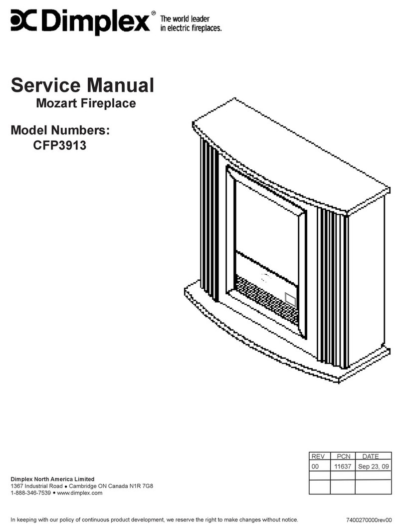 Dimplex ELECTRALOG CFP3913 Service manual