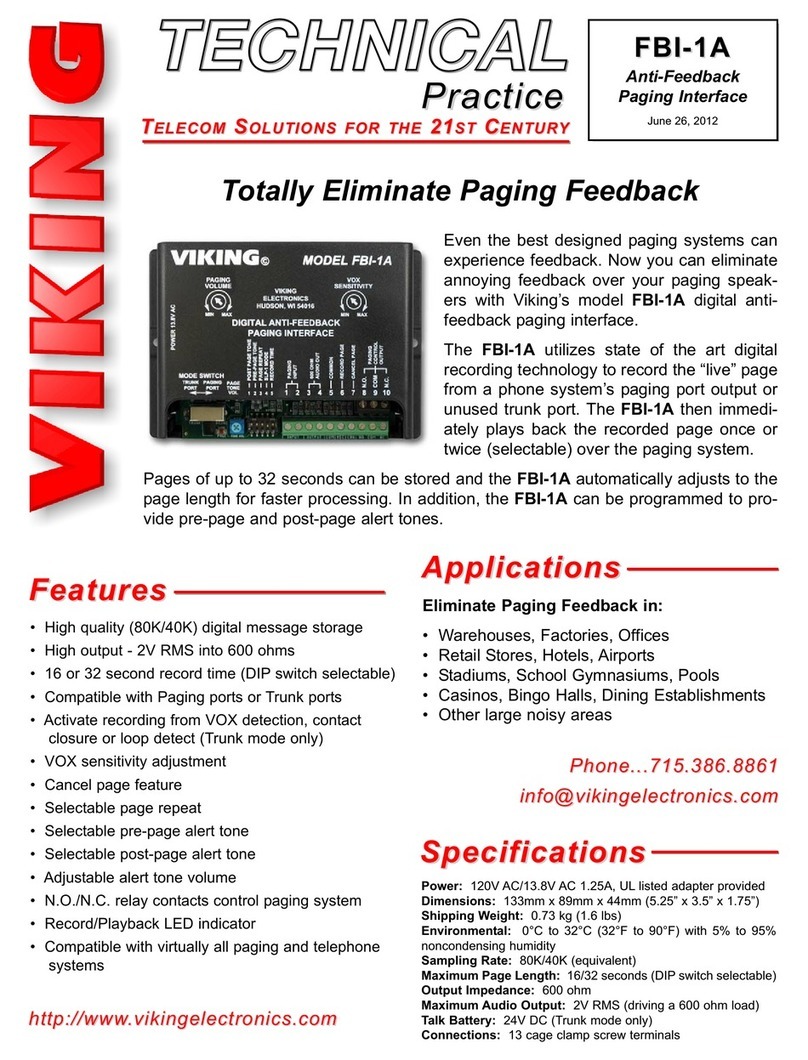 Viking FBI-1A Instructions for use