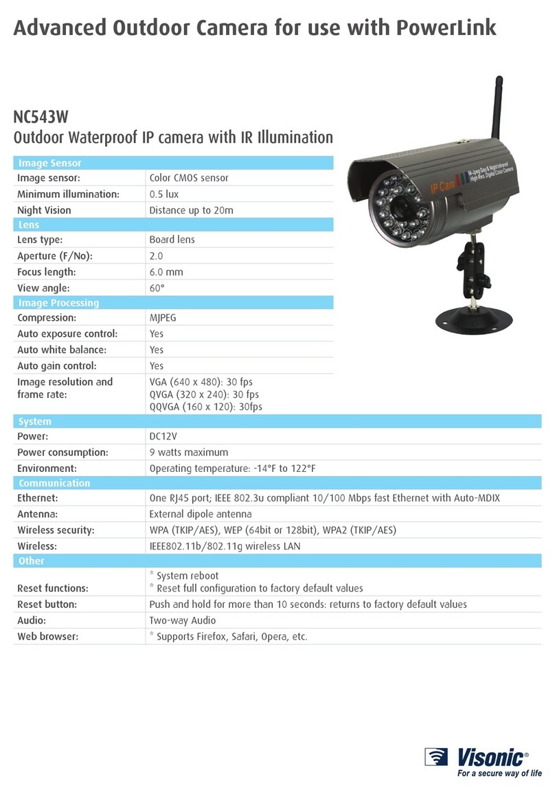 Visonic NC543W User manual
