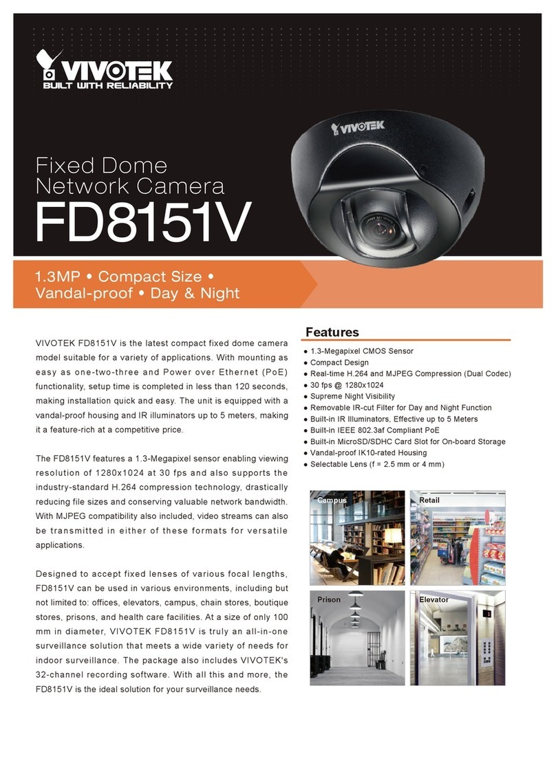 Vivotek FD8151V specification