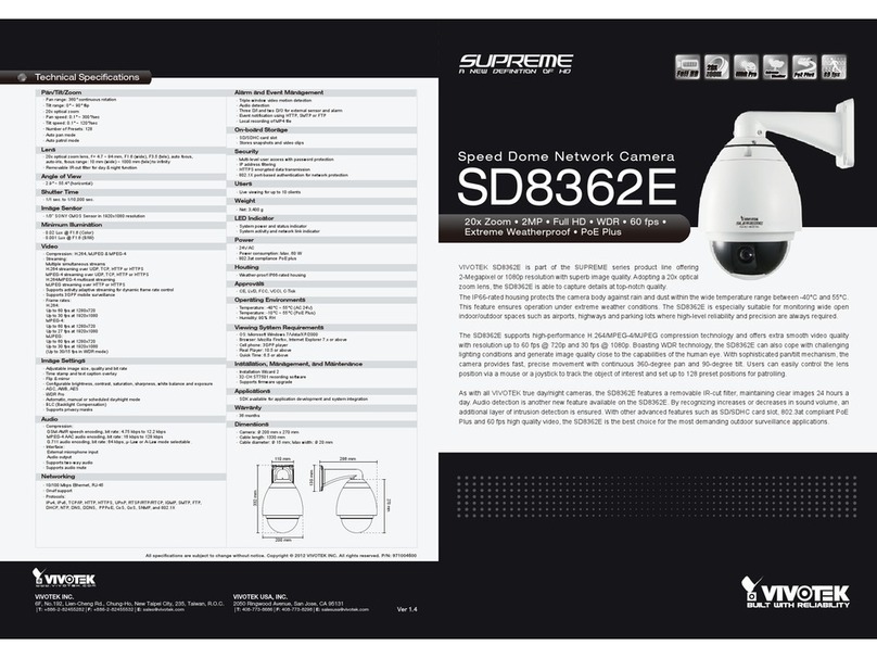 Vivotek SD8362E User manual