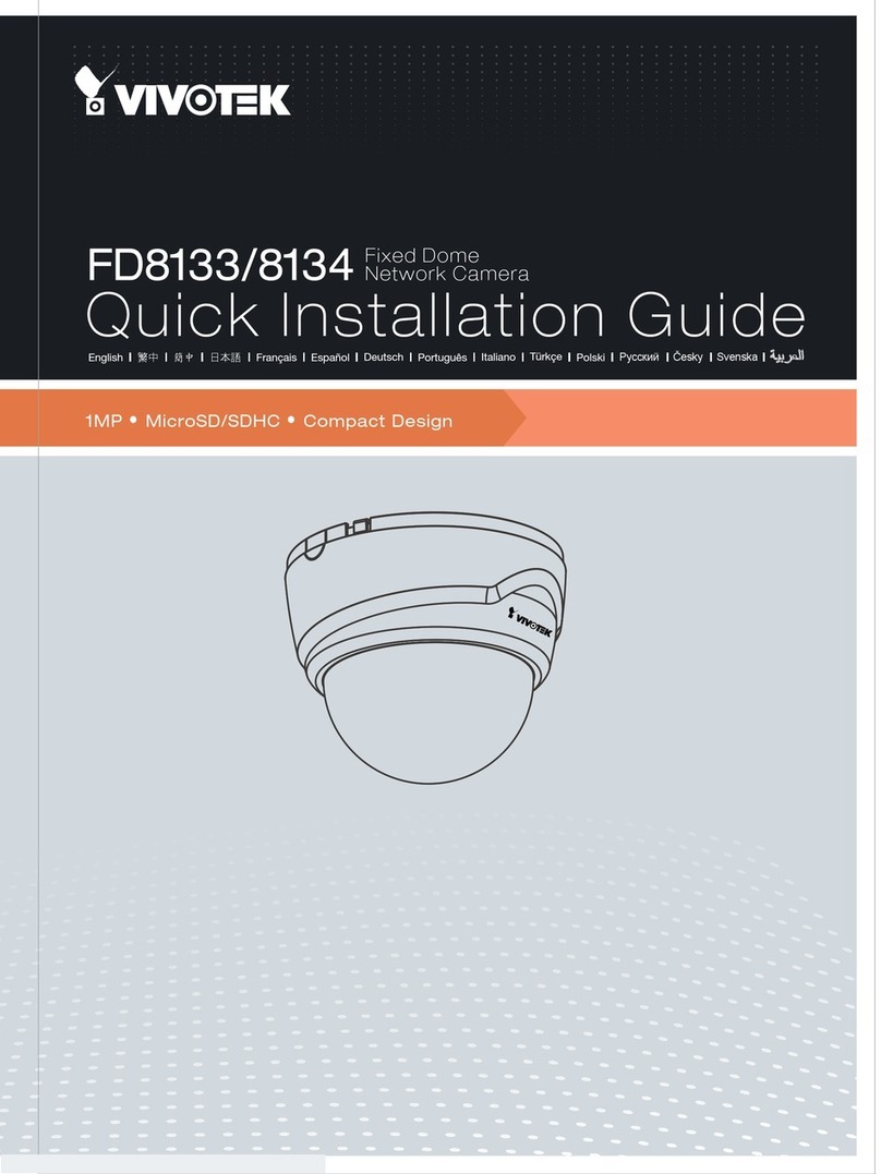 Vivotek FD8133 Quick installation guide