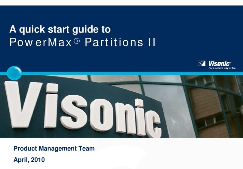 Visonic PowerMax Partitions II User manual