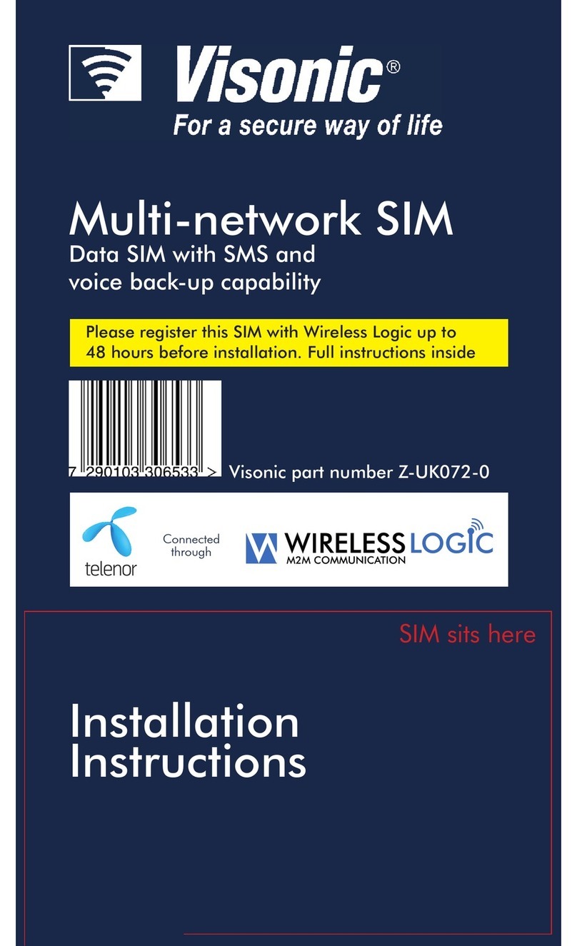 Visonic Multi-network SIM installation instructions Visonic Multi-network SIM installation instructions