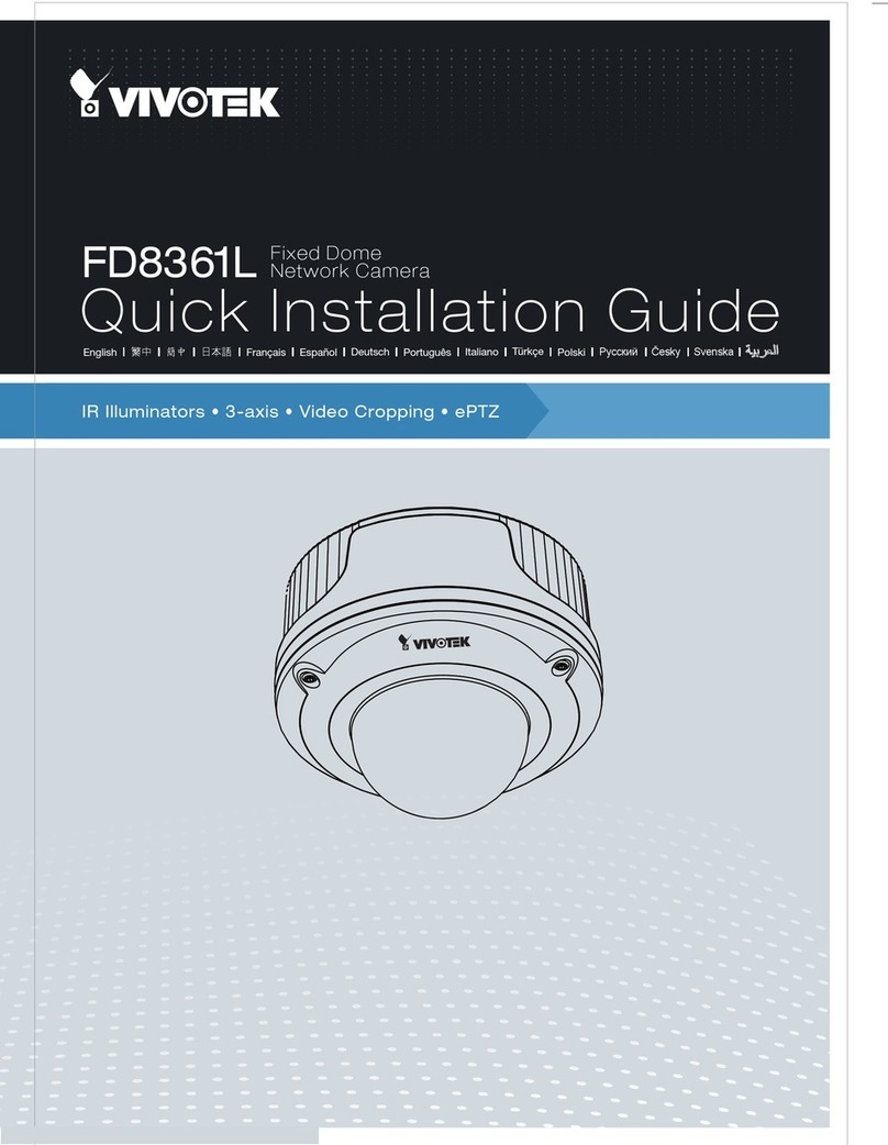 Vivotek FD8361L Quick installation guide