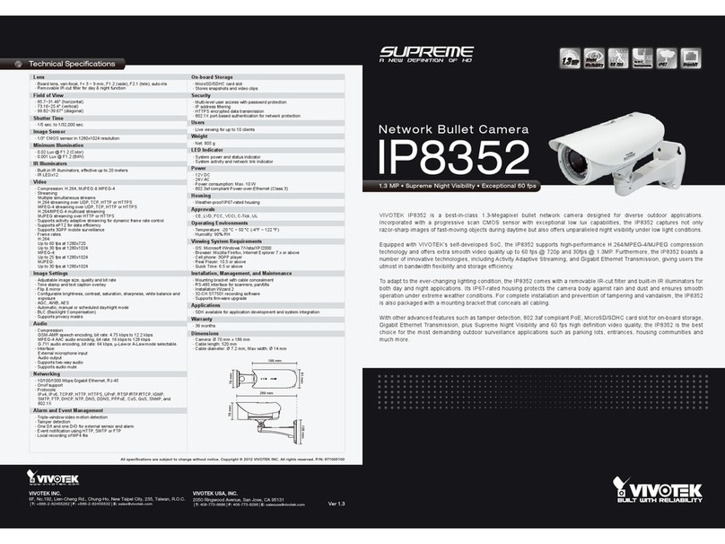 Vivotek IP8352 User manual
