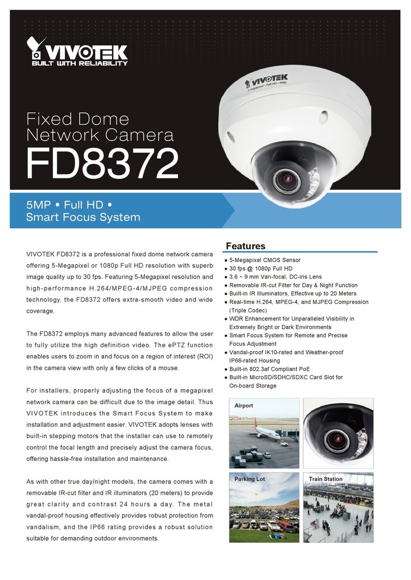 Vivotek FD8372 User manual