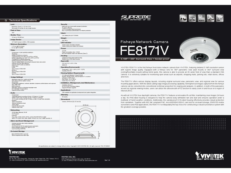 Vivotek FE8171V specification