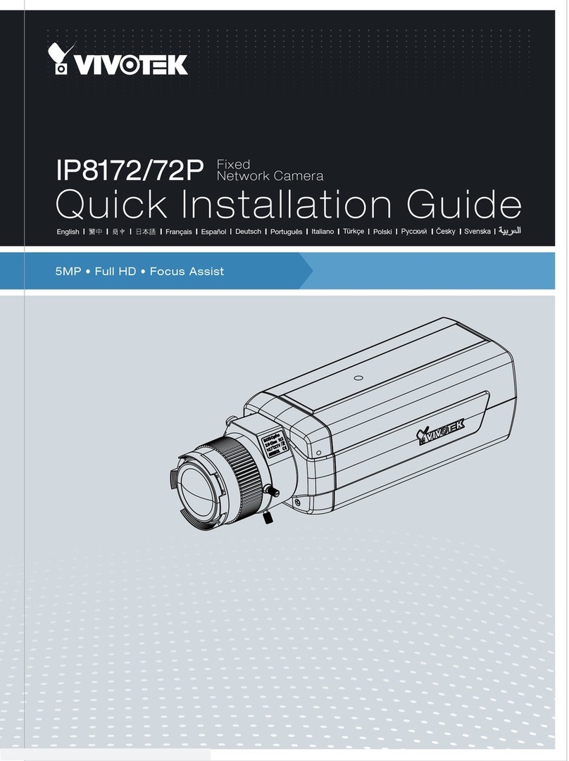Vivotek IP8172 Quick installation guide