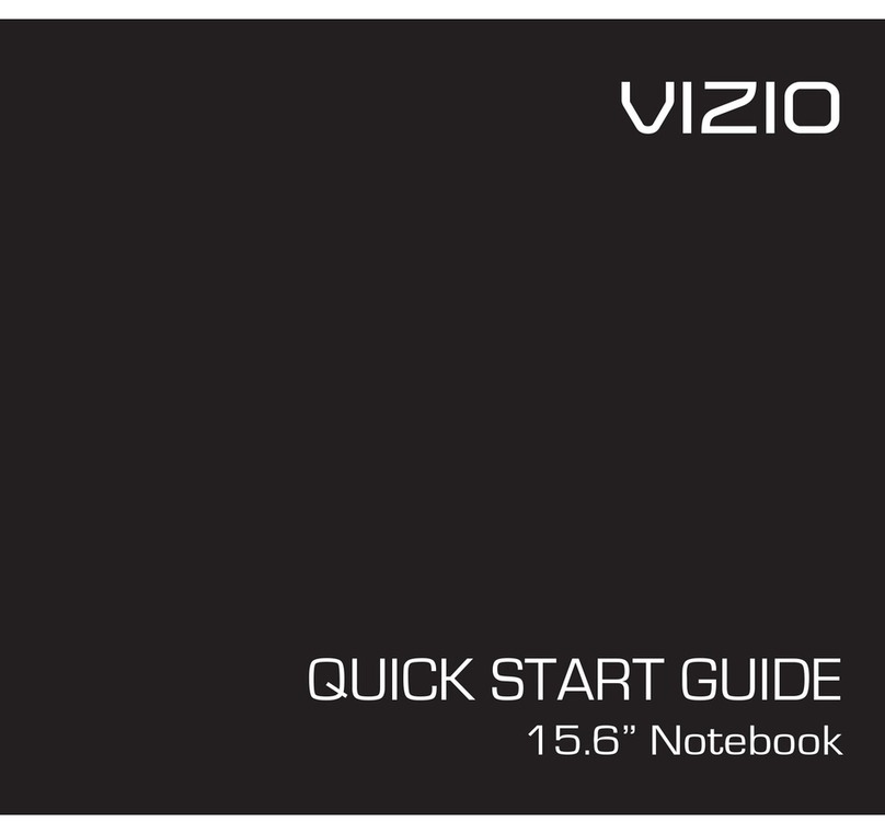 Vizio 15.6" Notebook quick start guide