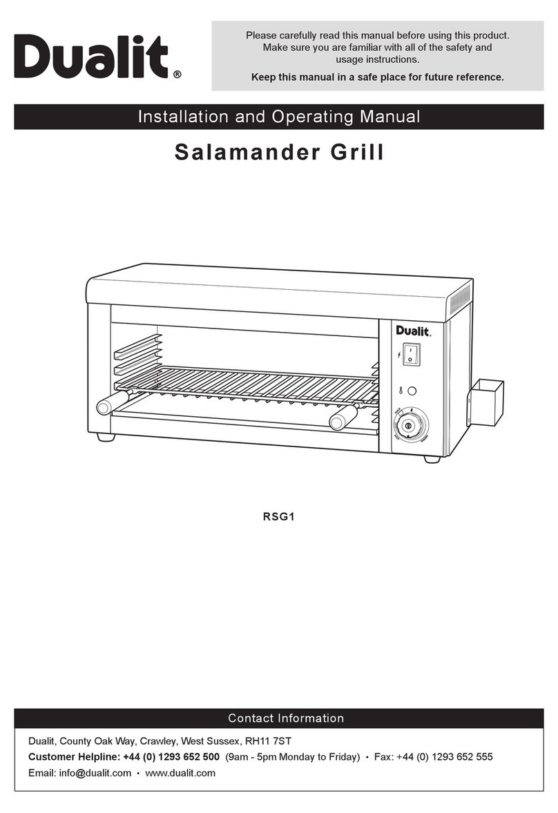 Dualit Sslsmsnder RSG1 Installation and operating manual