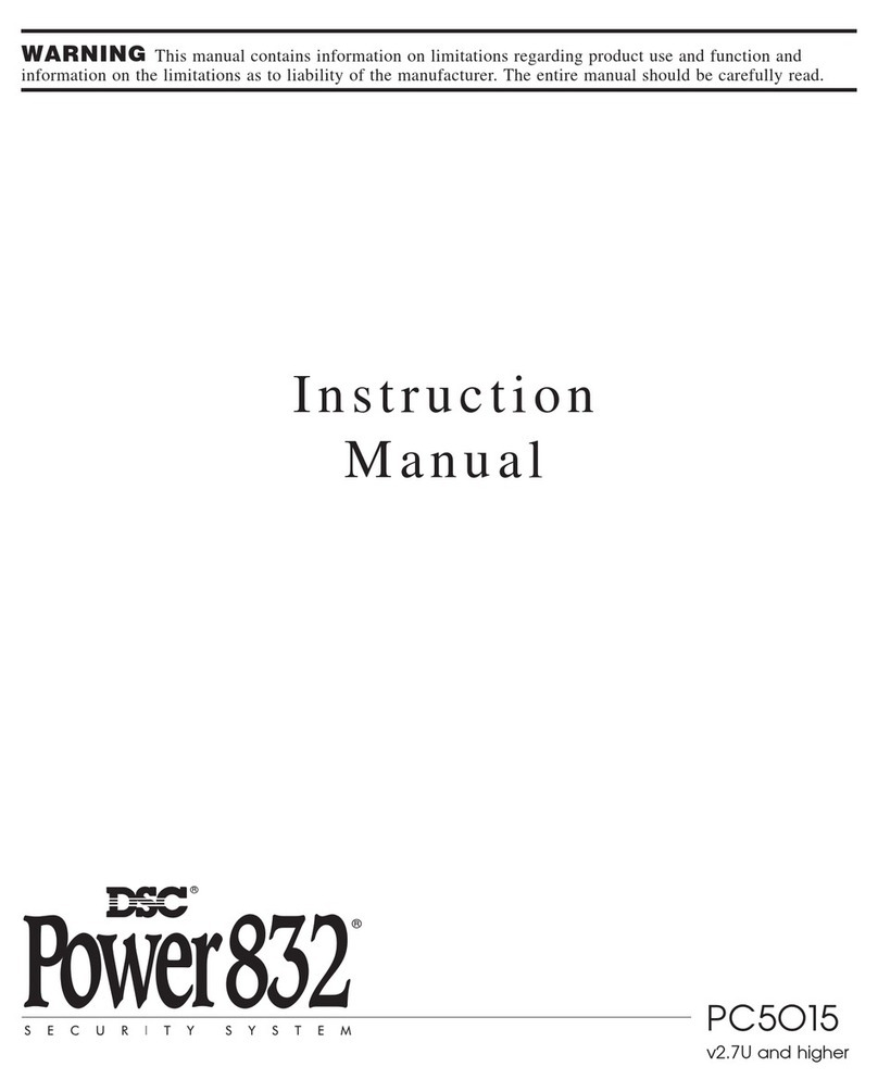 DSC Power832 PC5015 User manual