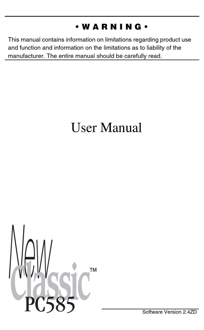 DSC New Classic PC585 user manual DSC New Classic PC585 user manual