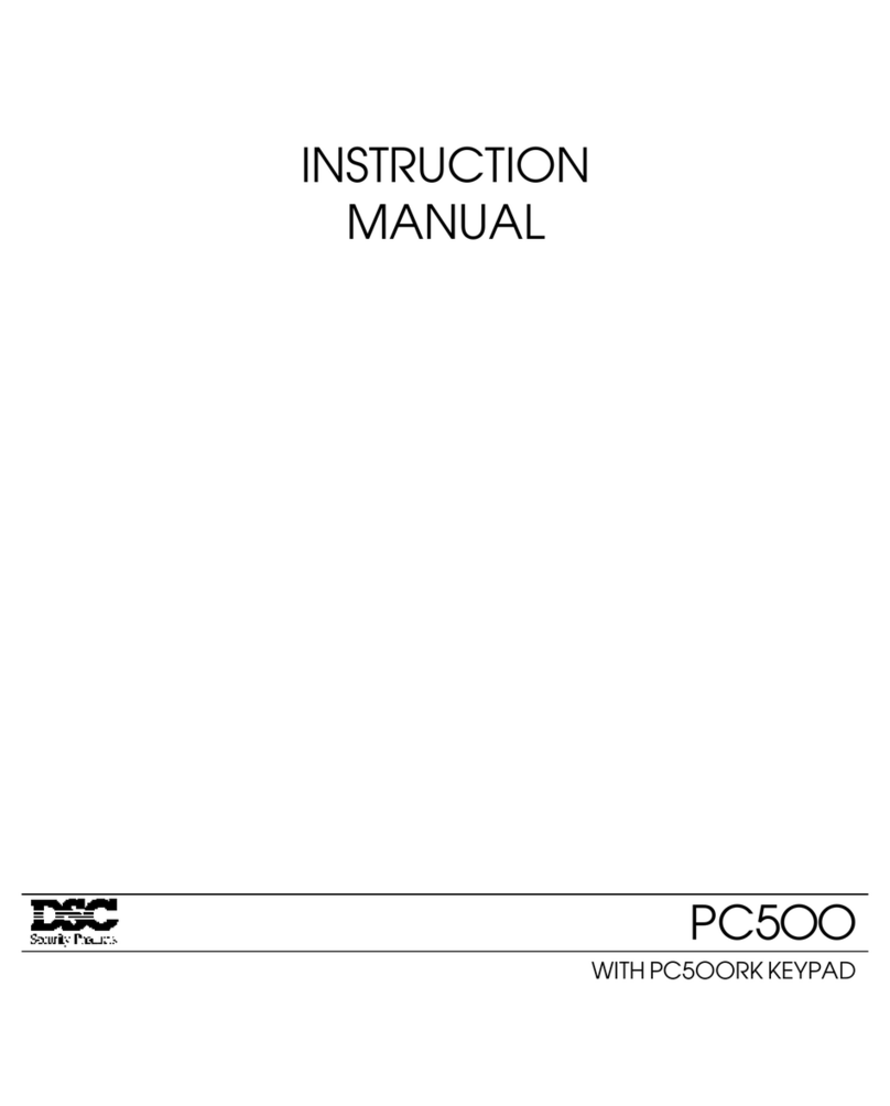 DSC PC5OO User manual