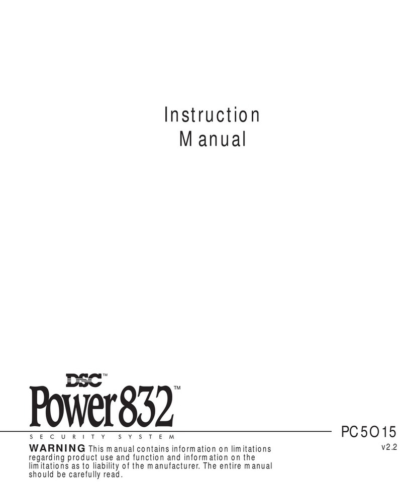 DSC Power832 PC5O15 instruction manual